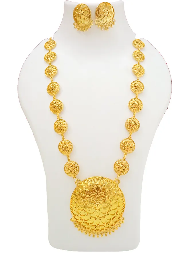 Copper_Based_Assamese_Traditional_Gold_Plated_Copper_Based_Golden_Japi_Jewellery_Set